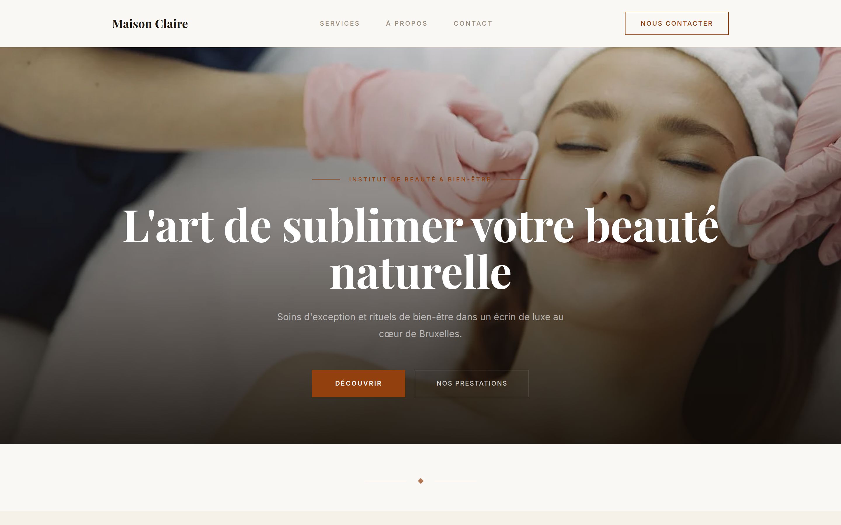 Template Élégant — version desktop