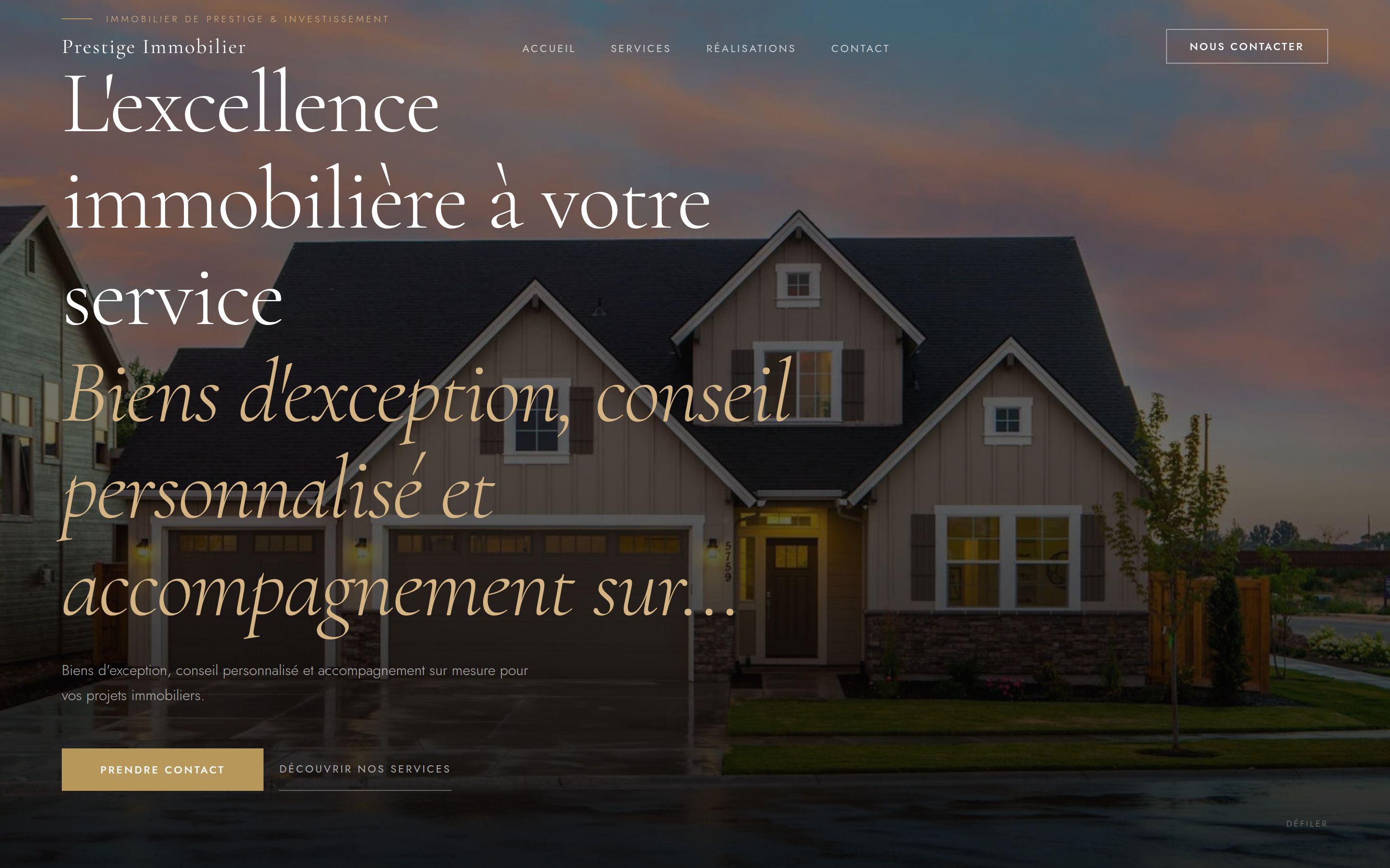 Template Luxe — version desktop