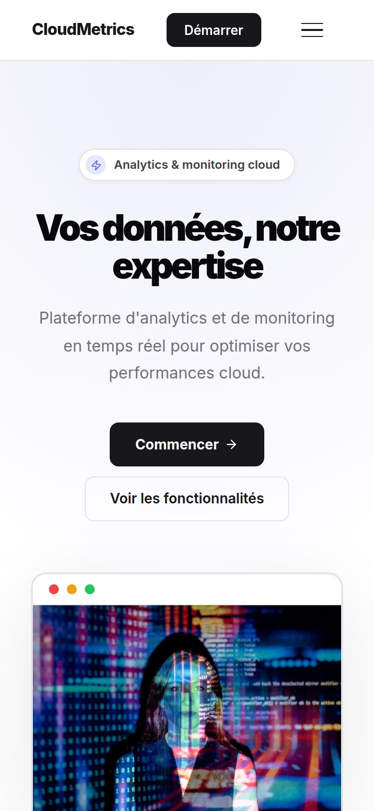 Template SaaS — version mobile